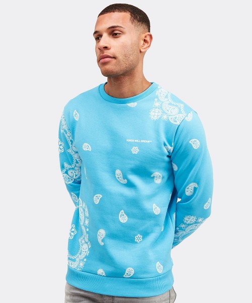 Paisley Fade Fleece Sweatshirt